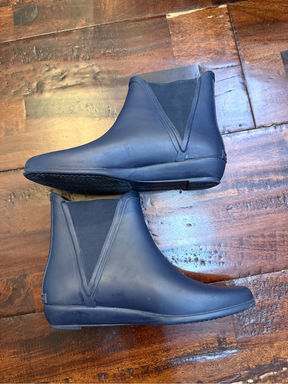 Loeffler Randall Women's Navy Waterproof Chelsea Rain Ankle Boots